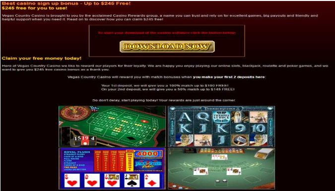 Vegas Country Casino Scam